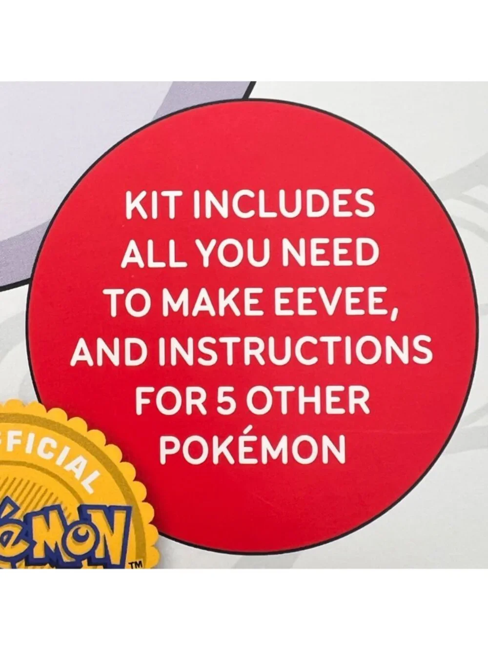 Pokemon Eevee Crochet Plushie Kit Sabrina Somers 2024 New in Box Ages 8+